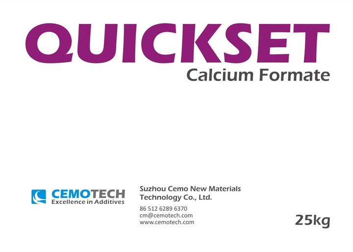 calcium formate, setting accelerator,quickset S98, feed additive, tile adhesive, tile grout